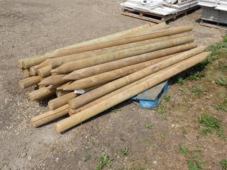 Qty Of West Fraser 8ft X 4.25in Dowelled Fence Posts