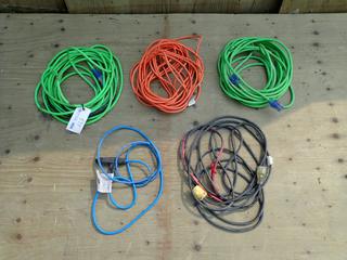 Qty Of (5) Assorted Extension Cables