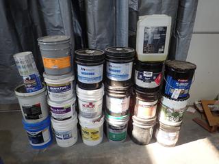 Qty Of Opened Container Primers, Adhesives, Curling Compounds, Paints And Finishing Compounds