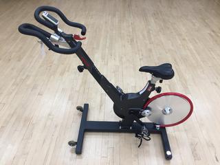 Keiser Model M3 Spin Bike c/w Self-Tensioning Poly V-Belt Drive & Monitor S/N 140819-90847.