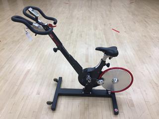 Keiser Model M3 Spin Bike c/w Self-Tensioning Poly V-Belt Drive & Monitor S/N 140820-90874.