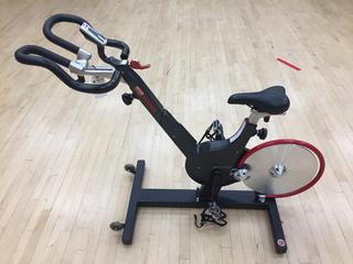 Keiser Model M3 Spin Bike c/w Self-Tensioning Poly V-Belt Drive & Monitor S/N 140819-90839.