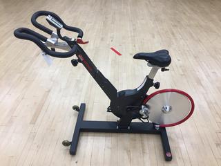 Keiser Model M3 Spin Bike c/w Self-Tensioning Poly V-Belt Drive & Monitor S/N 140820-90888.