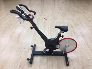 Keiser Model M3 Spin Bike c/w Self-Tensioning Poly V-Belt Drive & Monitor S/N 140820-90899.