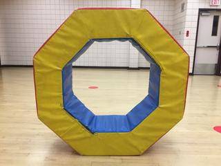 Red/Blue/Yellow Octagonal Gymnastics Donut.