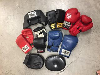 Assorted Boxing Gloves & Blockers.