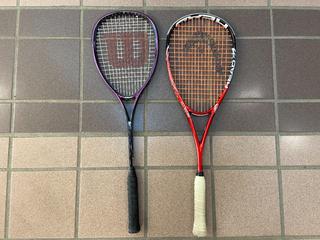 (2) Squash Rackets.