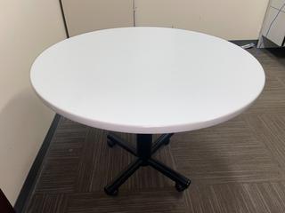 36" Diameter Rolling Table, 29-1/2"H.