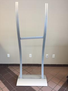 Curved Frame Sign/Poster Stand, Frame Only, 72"x 25-1/2". 
