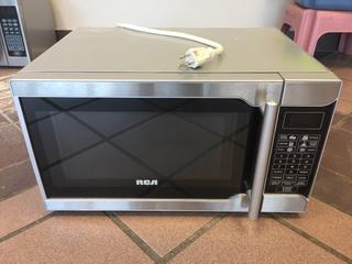 RCA Model RMW768 0.7-Cubic Foot, 700W Stainless Steel Microwave Oven.