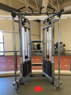 Life Fitness Signature Series Model CMDAP Cable Motion Dual Adjustable Pulley Station.