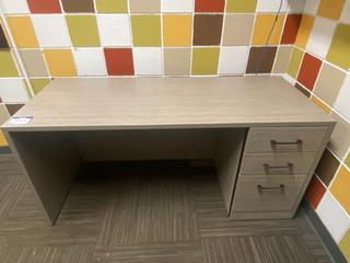 Work Station c/w 3-Drawers, 60"x 24".