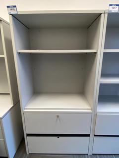 Open Shelving Unit c/w 2-Drawers, 36"x 20"x 72".