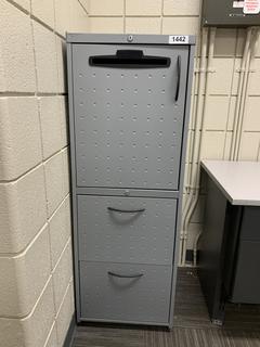 Metal Storage Cabinet, 18"x 22"x 52".