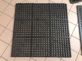 (3) 36"x 36" Rubber Floor Mats.