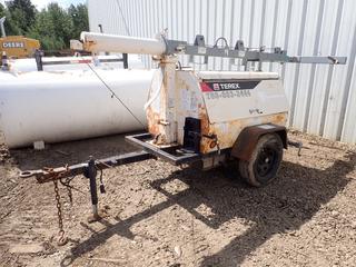 2007 Terex AL4000 6KW 120/240V Single Phase Light Tower C/w 3cyl Kubota Diesel, Pintle Hitch. VIN 4ZJFL141271001046 *Note: No Lights, Hr Meter Not Working*