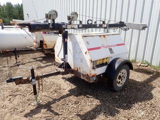 2007 Magnum Model ML7520012H 20KW 120/240V Single Phase Light Tower C/w Isuzu Diesel Engine, 2in Ball Hitch. Showing 4243hrs. VIN 5AJLS16147B005844 