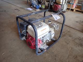 Honda 2in Trash Pump w/ Honda GX200 Motor. SN WP-GCBTT-1646415 *Note: Turns Over, Running Condition Unknown*