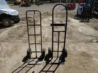 (2) Hand Trucks *Note: (1) Castor Missing Wheel*