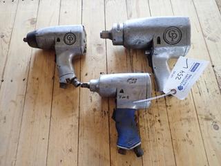 (2) 1/2in Pneumatic Impacts And (1) 3/4in Pneumatic Impact *Note: Working Condition Unknown*