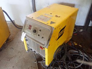 ESAB Model 653CVCC 3-Phase Welding Power Source C/w Welding Cable. SN MB-1935112 *Note: Currently Hard Wired And Live, Buyer Responsible For Disconnect*