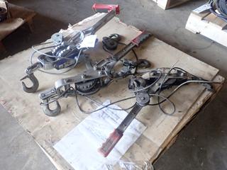 Qty Of (3) Wire Rope Hand Pullers *Note: Handle Bent On (1)*