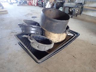 Qty Of Oil Cans And Drip Trays