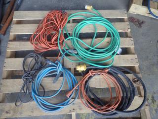 Qty Of Assorted Extension Cords