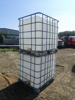 (2) 36in X 44in X 36in Schutz Liquid Storage Tanks