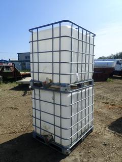 (2) 36in X 44in X 36in Schutz Liquid Storage Tanks