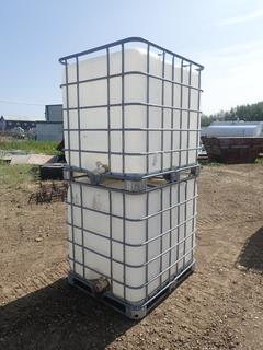 (2) 36in X 44in X 36in Schutz Liquid Storage Tanks