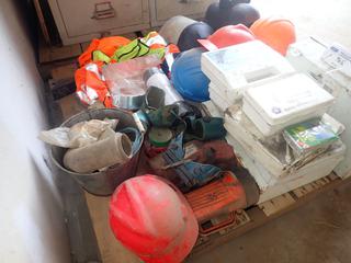 Qty Of First Aid Kits, Hard Hats And Misc Safety Supplies