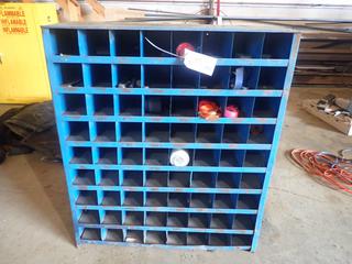 35in X 12in X 42ib 72-Compartment Bolt Bin 