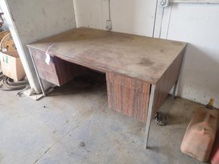 5ft X 3ft X 29in Desk C/w Contents