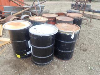 Qty Of (9) Empty Barrels