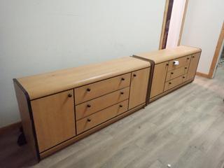 (2) 67in X 17in X 30 1/2in Dressers