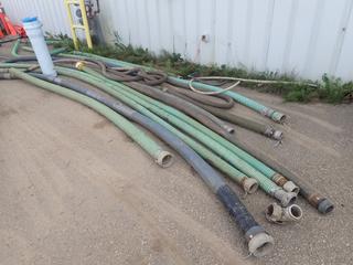 Qty Of 2in, 3in And 4in Suction Hose Cw (1) 8in Water Plug And Pipe *Note: Some Missing Fittings*