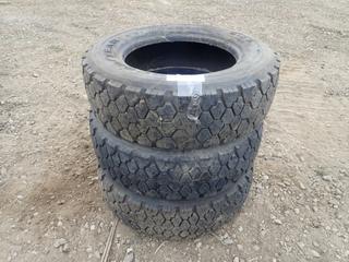 Qty Of (3) Goodyear G124 245/70R19.5 Tires