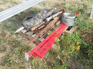 Qty Of Assorted Steel C/w Trailer Jack And Slip Tank Brackets