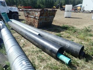 (1) 25ft X 14in And  (1) 249in X 14in Pipe C/w (1) 246in X 6in And (1) 13ft X 6in Drain Pipe And (1) 18in Bend