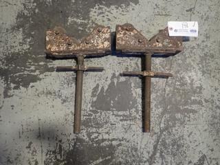 (2) Adjustable Pipe Stand Roller Heads