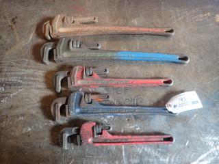 (2) 24in, (2) 18in And (1) 14in Pipe Wrenches