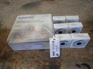 (1) Box Of SolidARC 0.035in MIG Stainless Steel Welding Wire C/w (6) Rolls Of Pro Star .030in Aluminum Welding Wire