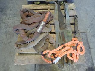 Qty Of Assorted Lifting Slings And Rope