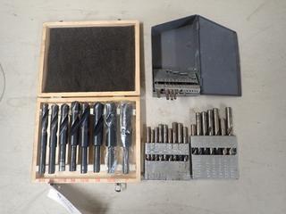 Qty Of 9/16 - 1in Heavy Duty Drill Bits C/w Incomplete 1/16 - 1/2in Drill Bit Set