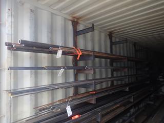 Qty Of Up To 24ft Pieces Of 1in - 2in Steel Pipe *Note: Top Shelf Contents Only*
