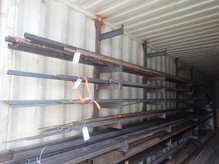 Qty Of Up To 20ft Pieces Of 1/2in Angle Iron And 1 1/2in To 2 1/2in Flat Bar *Note: 2 Shelves Of Contents Only*