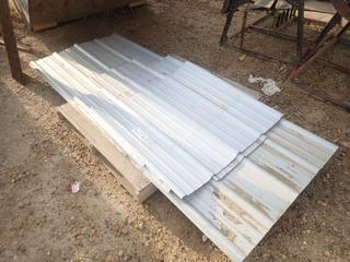 Qty Of Up Tp 8ft X 38in Pieces Of Galvanized Sheets