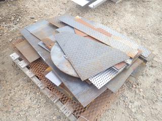 Qty Of Assorted Pieces Of Steel Plate