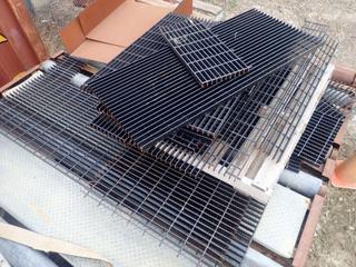 Qty Of Assorted Size Pieces Of Steel Walkway Grating